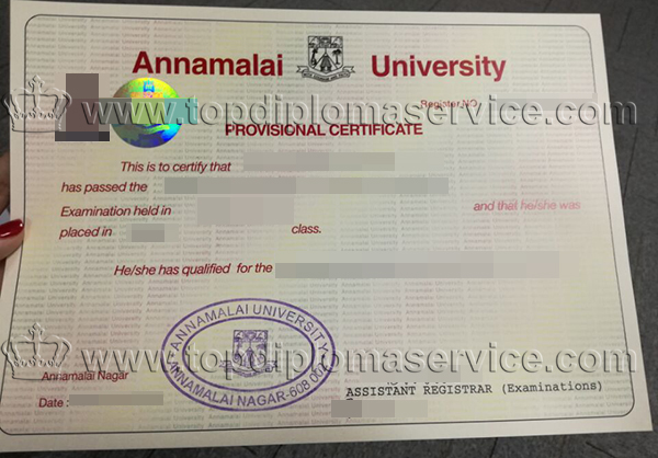 buy Annamalai University degree in India, buy India diploma