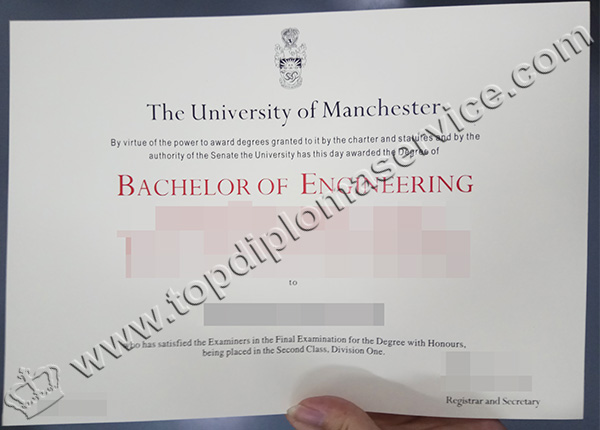 University of Manchester degree, University of Manchester diploma