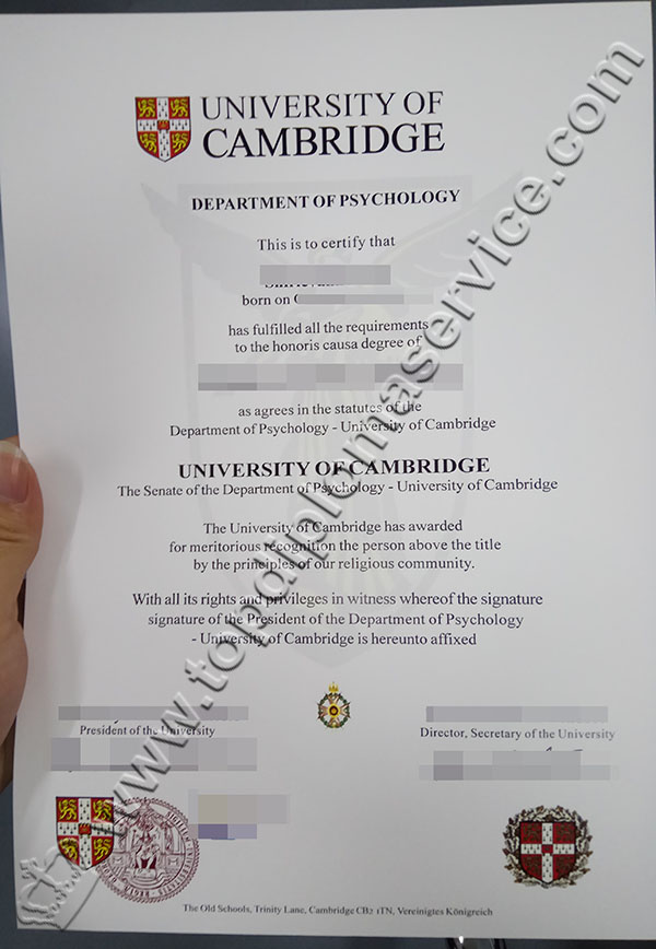 Where To Get An University Of Cambridge Degree Certificate