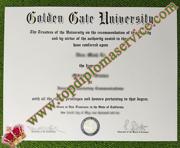 Golden Gate University diploma, fake Golden Gate University certificate, Golden Gate University degree,