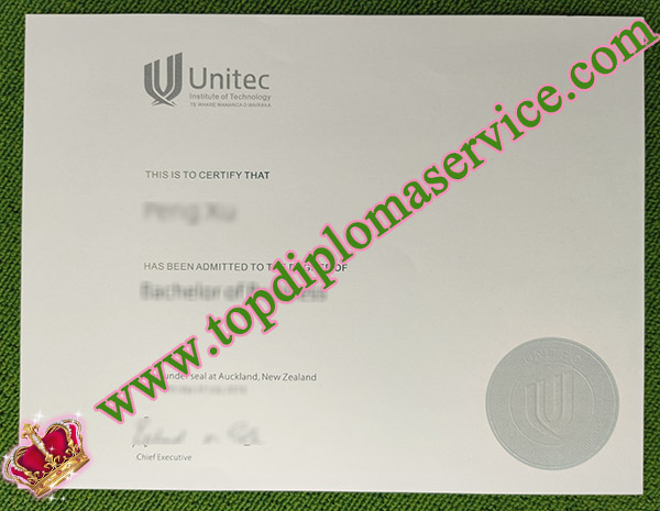 Unitec diploma, Unitec Institute of Technology certificate, New Zealand degree,