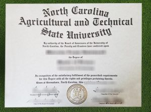 fake North Carolina A & T State University diploma,