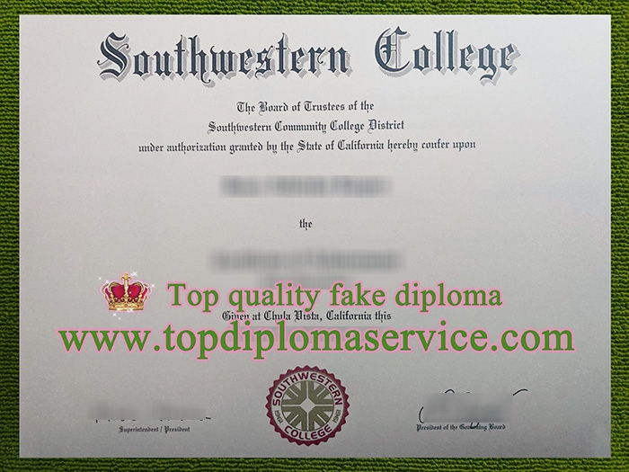 Southwestern College diploma, Southwestern College associate degree,