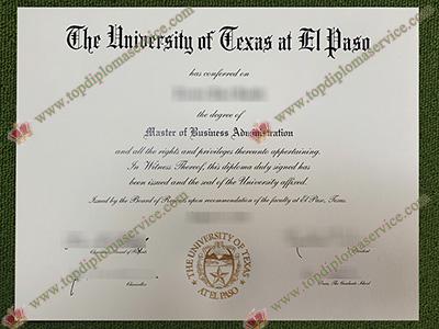 Read more about the article What’s the rate to order a fake UTEP MBA diploma