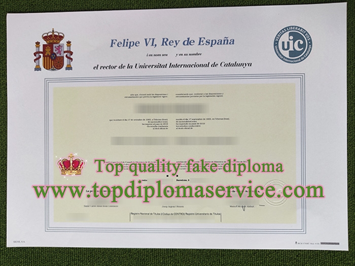 Universitat Internacional de Catalunya degree, UIC Barcelona diploma,