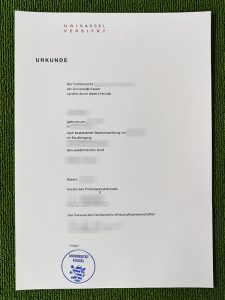 Best tip ever: Make a fake Universität Kassel diploma look real