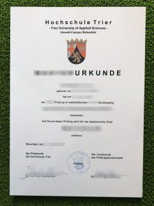 Where to get fake Hochschule Trier urkunde in Germany