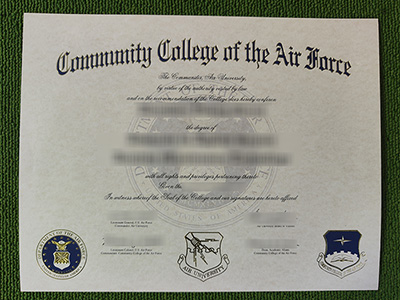 Read more about the article Secrets to make a fake Community College of the Air Force diploma