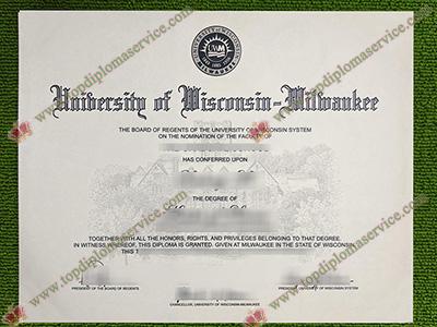 University of Wisconsin-Milwaukee diploma, UW Milwaukee certificate,