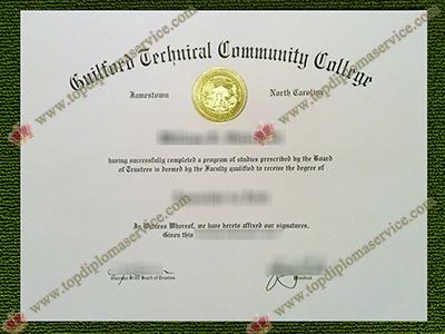 Guilford Technical Community College diploma, Guilford Technical Community College certificate,