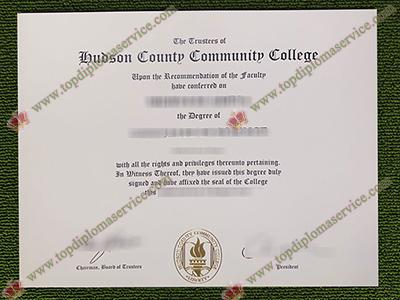 Hudson County Community College diploma, Hudson County Community College certificate,