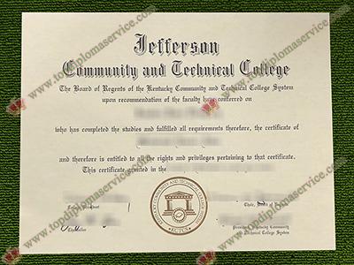 Jefferson Community and Technical College diploma, fake JCTC certificate,