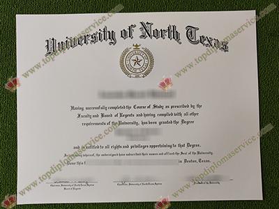 University of North Texas diploma, University of North Texas degree,