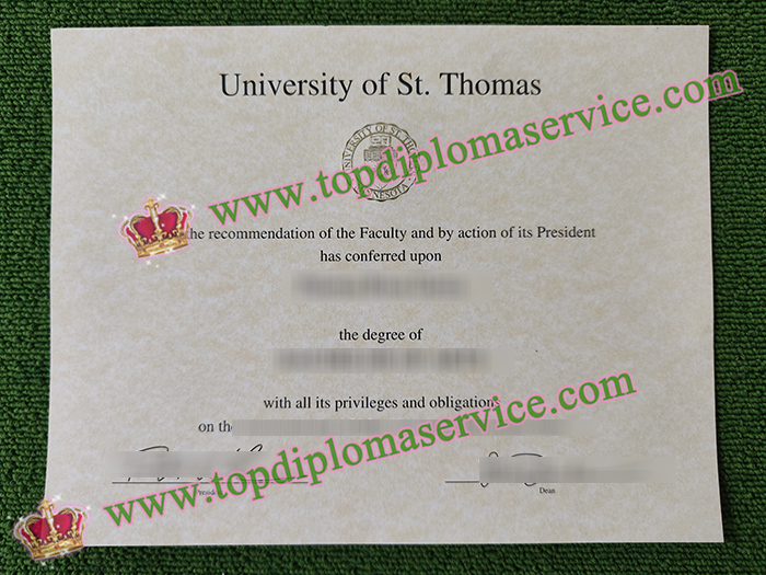 University of St. Thomas diploma, University of St. Thomas certificate,