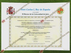 Universidad de Jaén título, University of Jaén diploma,