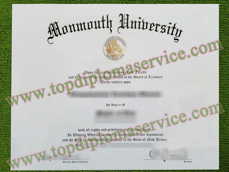 Monmouth University diploma, Monmouth University certificate,