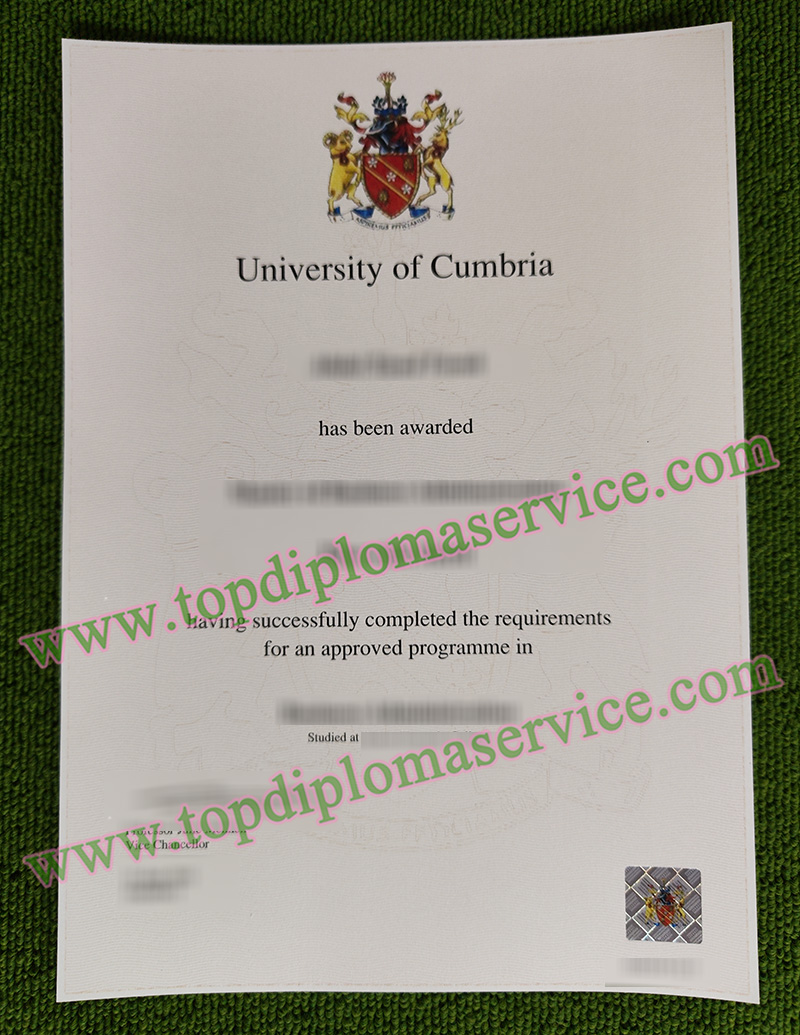 University of Cumbria degree, University of Cumbria diploma,