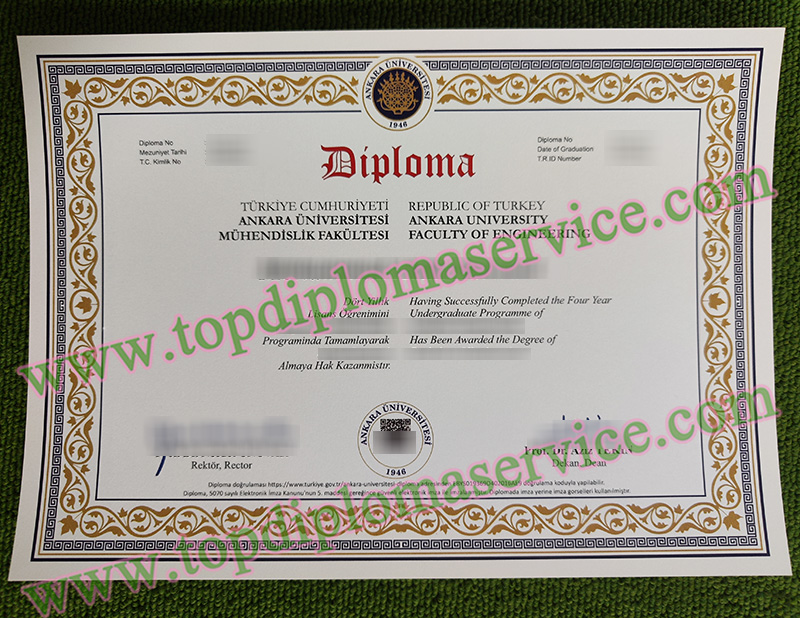 Ankara University degree, Ankara Üniversitesi diploma,