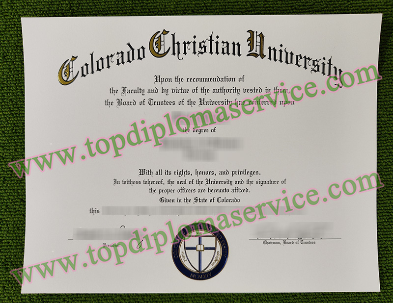 Colorado Christian University certificate, Colorado Christian University diploma,