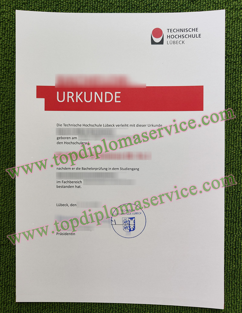 TH Lübeck urkunde, Technische Hochschule Lübeck urkunde diploma,