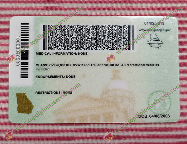 Georgia driver license, Georgia ID card,