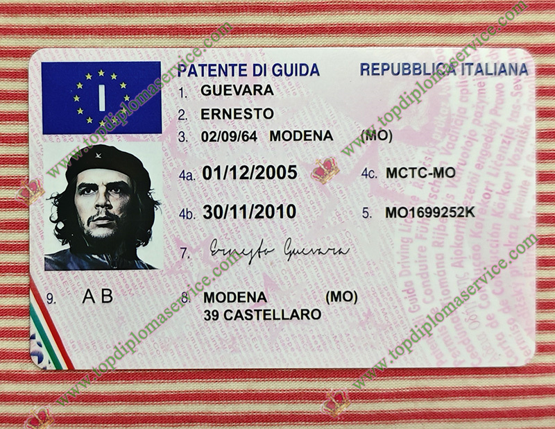 Italian driving licence, Italian ID,