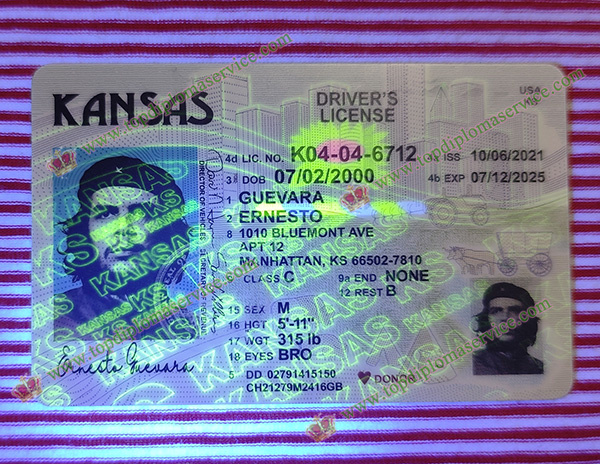 detectable Kansas Driver's license