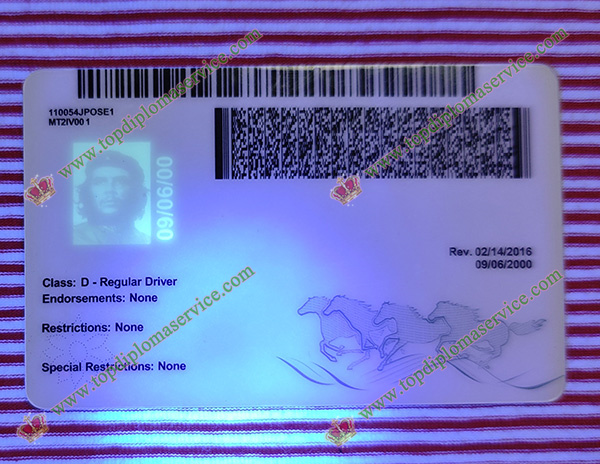 Montana Driver license UV printing