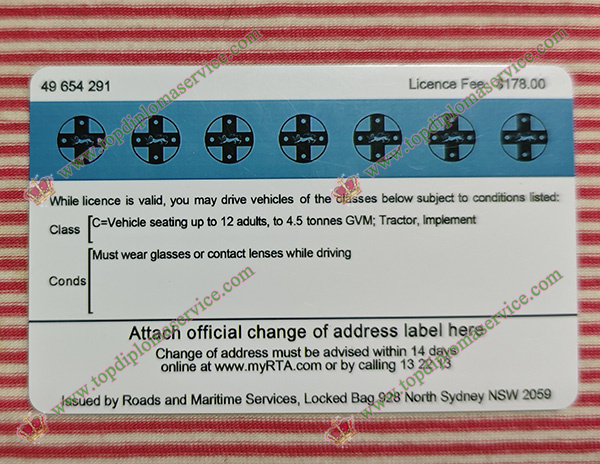 NSW Driver licence, NSW ID card,