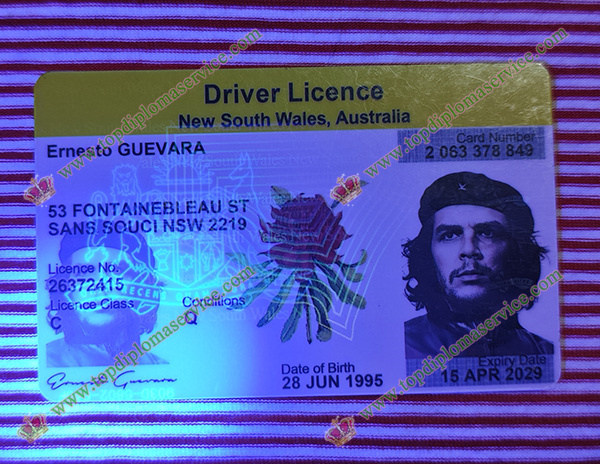 detectable NSW Driver licence,