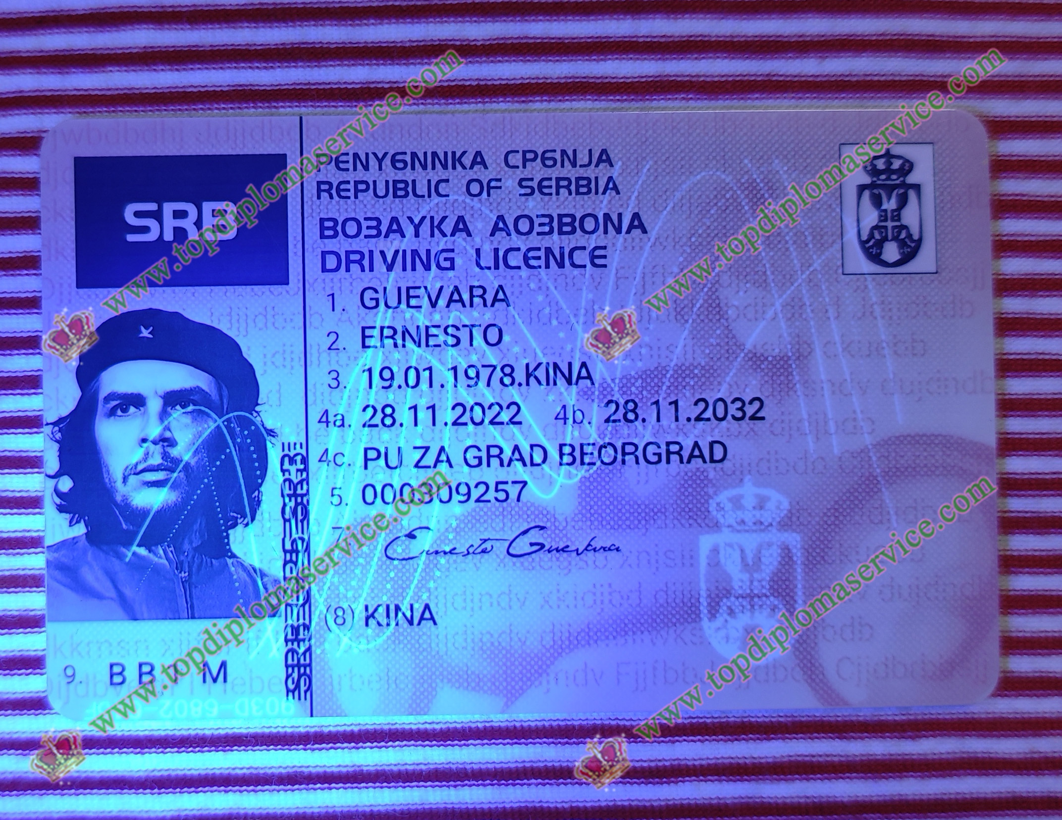 Serbia Driving card, Serbia ID,