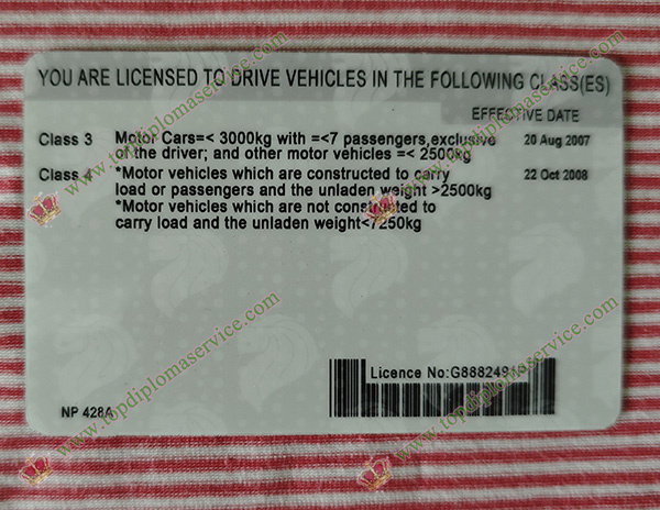 Singapore Driver licence