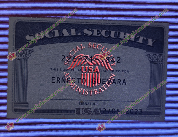 detectable Social Security card