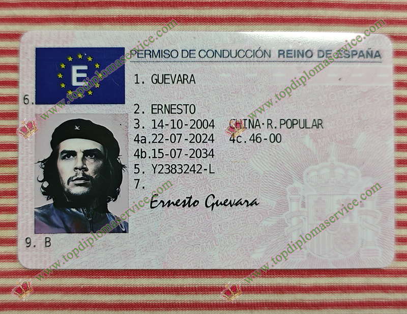 Spanish driving licence, España permiso de conducir,