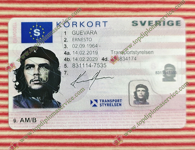 Sweden driving licence, Sverige Körkort,