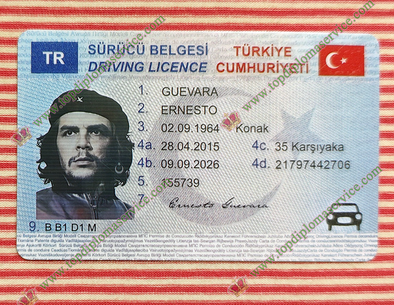 Turkey driving licence, Türkiye Sürücü Belgesi,