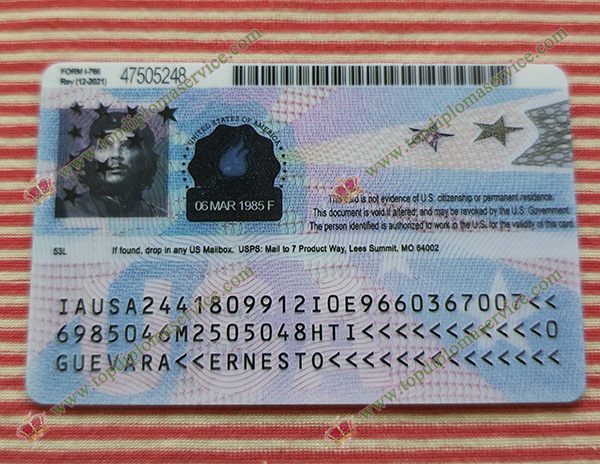 US work permit card