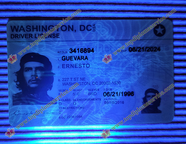 detectable Washington Driver license